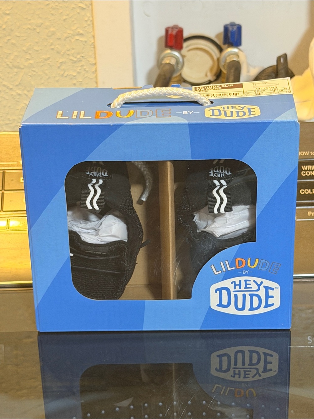 Hey Dude Lil Dude Black Infant Athletic Crib Shoes - Black